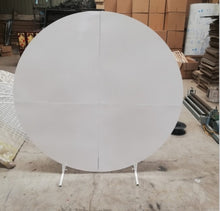 Load image into Gallery viewer, grand event stage wedding baby party backdrops metal props circular column cylindrical dessert table flower balloon crafts arch
