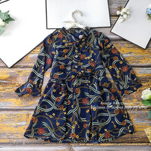 Load image into Gallery viewer, 1255E Fashion Print Brand Princess Baby Girl Christmas Dress New Fall Winter Party Kid Dress For Girl Thanksgiving Baby Clothes