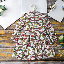 Load image into Gallery viewer, 1255E Fashion Print Brand Princess Baby Girl Christmas Dress New Fall Winter Party Kid Dress For Girl Thanksgiving Baby Clothes
