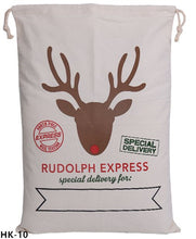 Load image into Gallery viewer, 44 Styles Santa Sacks 11pcs/lot Wholesale Christmas Bag Drawstring Large Canvas Gift Bag For Christmas Decoration Can Mix Buy