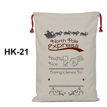 Load image into Gallery viewer, 44 Styles Santa Sacks 11pcs/lot Wholesale Christmas Bag Drawstring Large Canvas Gift Bag For Christmas Decoration Can Mix Buy