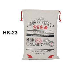 Load image into Gallery viewer, 44 Styles Santa Sacks 11pcs/lot Wholesale Christmas Bag Drawstring Large Canvas Gift Bag For Christmas Decoration Can Mix Buy