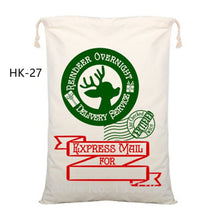 Load image into Gallery viewer, 44 Styles Santa Sacks 11pcs/lot Wholesale Christmas Bag Drawstring Large Canvas Gift Bag For Christmas Decoration Can Mix Buy