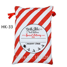Load image into Gallery viewer, 44 Styles Santa Sacks 11pcs/lot Wholesale Christmas Bag Drawstring Large Canvas Gift Bag For Christmas Decoration Can Mix Buy
