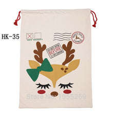 Load image into Gallery viewer, 44 Styles Santa Sacks 11pcs/lot Wholesale Christmas Bag Drawstring Large Canvas Gift Bag For Christmas Decoration Can Mix Buy