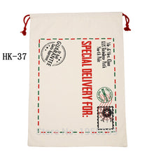 Load image into Gallery viewer, 44 Styles Santa Sacks 11pcs/lot Wholesale Christmas Bag Drawstring Large Canvas Gift Bag For Christmas Decoration Can Mix Buy