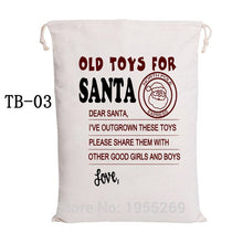 Load image into Gallery viewer, 44 Styles Santa Sacks 11pcs/lot Wholesale Christmas Bag Drawstring Large Canvas Gift Bag For Christmas Decoration Can Mix Buy