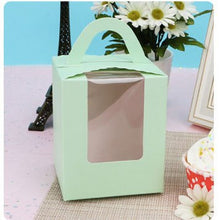 Load image into Gallery viewer, 100pcs Personalized Customizing name date logo candy box wedding christmas baby shower DIY Packing Box Hand-held Point Boxes