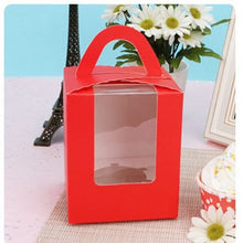 Load image into Gallery viewer, 100pcs Personalized Customizing name date logo candy box wedding christmas baby shower DIY Packing Box Hand-held Point Boxes