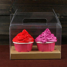Load image into Gallery viewer, 300pcs Clear Rectangle Plastic Cake Box / Cupcake Cheese Mousse Pastry Cream Container Case Wedding Favor Shower ZA5018