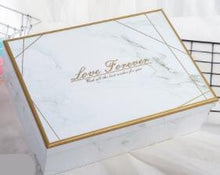 Load image into Gallery viewer, EMS 50PCS Modern High grade Kraft Paper Box DIY Wedding Favor Gift Box rectangle Cake Box Candy gift box Packaging With Ribbon