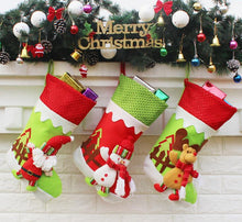 Load image into Gallery viewer, Christmas Stocking Socks Gift Bag Santa Claus Snowman Elk Pendant Christmas Decoration XMAS Ornaments Gifts