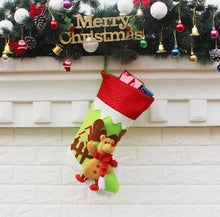 Load image into Gallery viewer, Christmas Stocking Socks Gift Bag Santa Claus Snowman Elk Pendant Christmas Decoration XMAS Ornaments Gifts