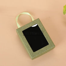 Load image into Gallery viewer, 400pcs/lot Creative Kraft Paper Hand-held Rectangular Jewelry Box Chain Earrings Gift Box
