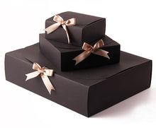Load image into Gallery viewer, Fashion 350gsm Kraft Paper Gift Packaging Boxes 31x25x8cm Packaing Box For Shirts Sweaters Scarf Square Cookies Boxes