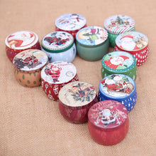 Load image into Gallery viewer, Christmas candy box wedding Decoration iron candy box Santa snowman ball candy case round tinplate gift box Party Favor SN1606