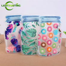 Load image into Gallery viewer, Leotrusting Wholesale 5000pcs Mason Jar Packaging Bags Portable Mason Jar Zipper Pouch Food Snack Chocolate Travel Storage Bags