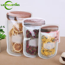 Load image into Gallery viewer, Leotrusting Factory Price 5000pcs Reusable Mason Jar Git Bags Portable Mason Jar Zipper Bags Food Snack Chocolate Packaging Bags