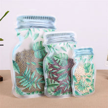Load image into Gallery viewer, Leotrusting Wholesale 5000pcs Mason Jar Packaging Bags Portable Mason Jar Zipper Pouch Food Snack Chocolate Travel Storage Bags