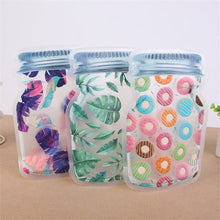 Load image into Gallery viewer, Leotrusting Wholesale 5000pcs Mason Jar Packaging Bags Portable Mason Jar Zipper Pouch Food Snack Chocolate Travel Storage Bags