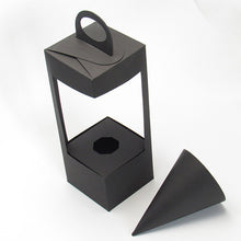 Load image into Gallery viewer, 50pcs Flowers Packaging Gift Boxes Floral Gift Bag lighthouse design Creative folding floral Packing Box Black/Brown