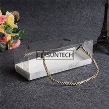 Load image into Gallery viewer, 500pcs/lot 18.5cm*6.5cm*6.5cm clear transparent packing box With tray Baked cookie Birthday Gift cake box