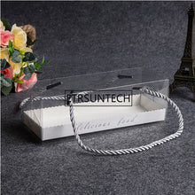Load image into Gallery viewer, 500pcs/lot 18.5cm*6.5cm*6.5cm clear transparent packing box With tray Baked cookie Birthday Gift cake box