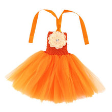 Load image into Gallery viewer, Wennikids Wholesale girl clothes Flower Crochet Top Girl Tutu Dress Birthday/photo/wedding/party/festival Christmas,halloween