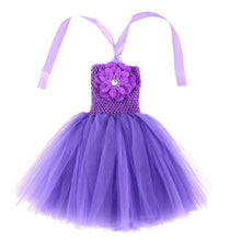 Load image into Gallery viewer, Wennikids Wholesale girl clothes Flower Crochet Top Girl Tutu Dress Birthday/photo/wedding/party/festival Christmas,halloween