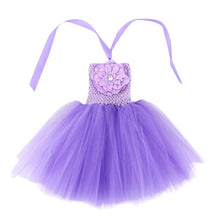 Load image into Gallery viewer, Wennikids Wholesale girl clothes Flower Crochet Top Girl Tutu Dress Birthday/photo/wedding/party/festival Christmas,halloween