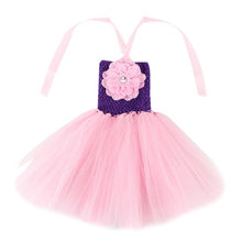 Load image into Gallery viewer, Wennikids Wholesale girl clothes Flower Crochet Top Girl Tutu Dress Birthday/photo/wedding/party/festival Christmas,halloween