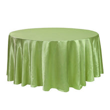 Load image into Gallery viewer, 10pcs Navy blue 120 Inch Round Satin Tablecloths  Table Cover for Wedding Party Restaurant Banquet Decorations