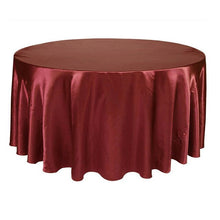 Load image into Gallery viewer, 10pcs Navy blue 120 Inch Round Satin Tablecloths  Table Cover for Wedding Party Restaurant Banquet Decorations