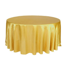 Load image into Gallery viewer, 10pcs Navy blue 120 Inch Round Satin Tablecloths  Table Cover for Wedding Party Restaurant Banquet Decorations