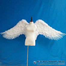 Load image into Gallery viewer, Pure white angel wings beautiful birthday gifts for girl Creative wedding large DIY decoration props EMS free shipping