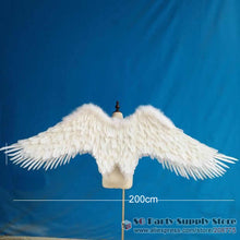 Load image into Gallery viewer, Pure white angel wings beautiful birthday gifts for girl Creative wedding large DIY decoration props EMS free shipping